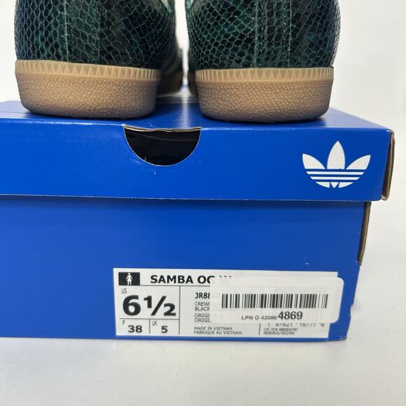 adidas Samba OG Snakeskin Pack - “Collegiate Green” JR8848 - Picture 5 of 6